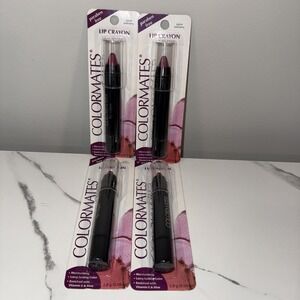 4 Packs Colormates BOLD BERRY Lip Crayon Paraben Free Discontinued #62634 New